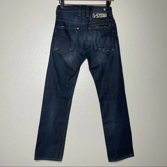 G-Star Raw3301 Dark Wash Attacc Straight Jeans